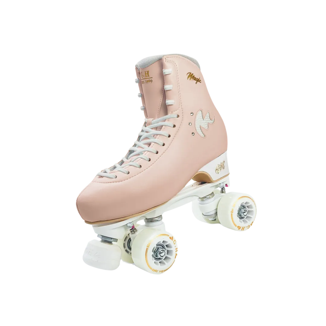 Magic Quad Roller Skates (vegan leather）