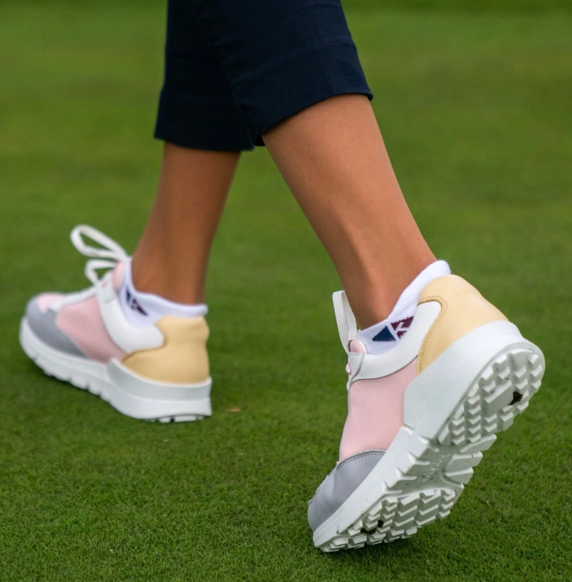 Master Lady 04 - Rose|White|Grey|Yellow   Women's Golf Shoes ML004 02