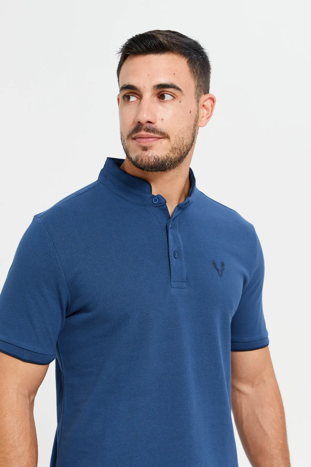 Men Navy Polo Shirt