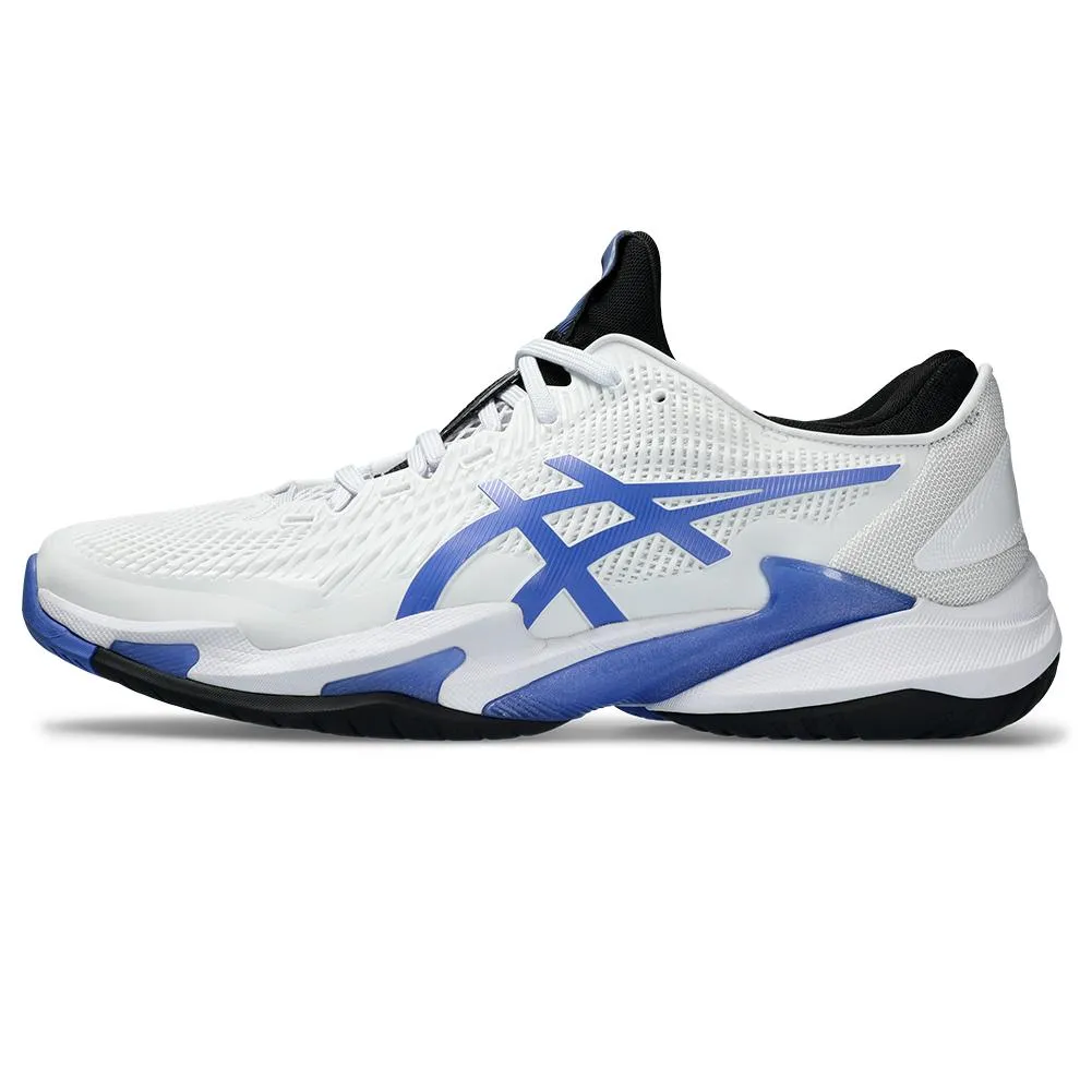 Men's Court FF 3 Tennis Shoes White and Sapphire