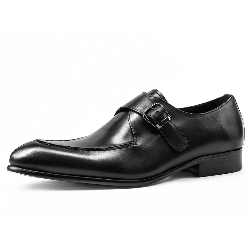 Men's leahter monk shoes