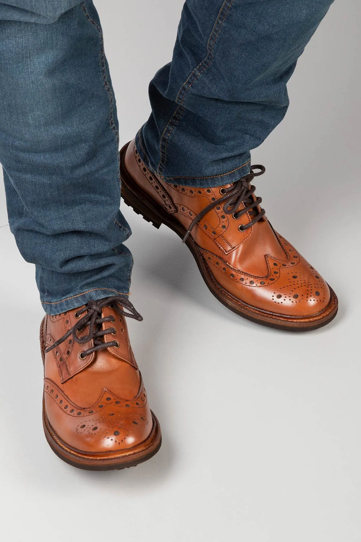 Men's Market Day Brogue Shoes - Wetherby