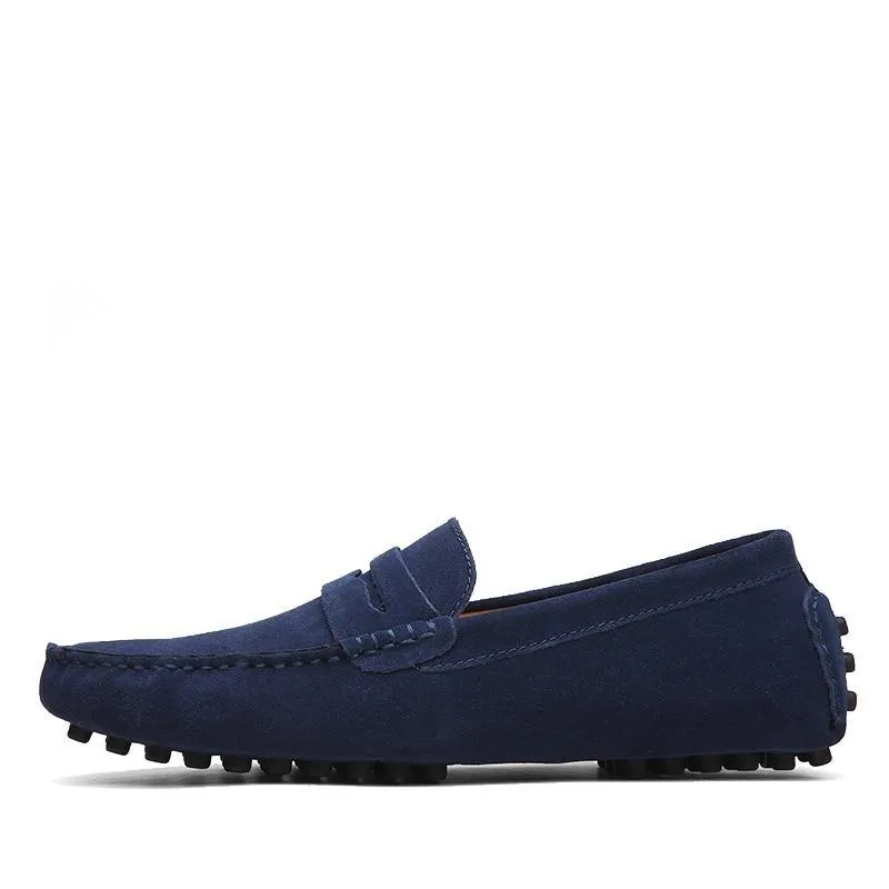 Men's penny loafers soft casual driving shoes daily slip on flats