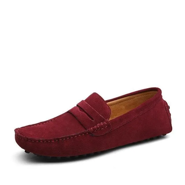 Men's penny loafers soft casual driving shoes daily slip on flats