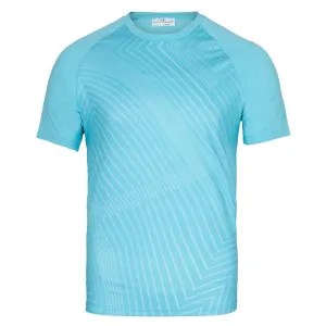 Men`s Short Sleeve Linear Ego Printed Tennis Crew