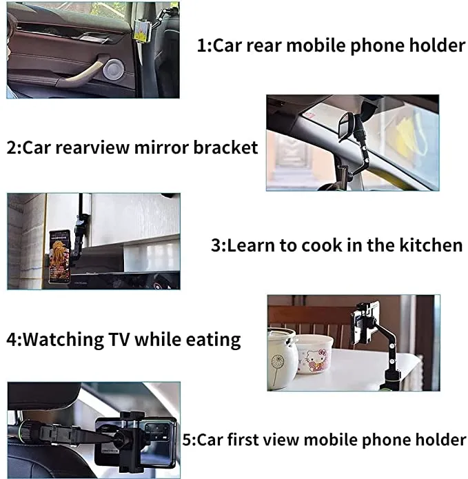 Multifunctional Rotatable Phone Holder For Car or Home