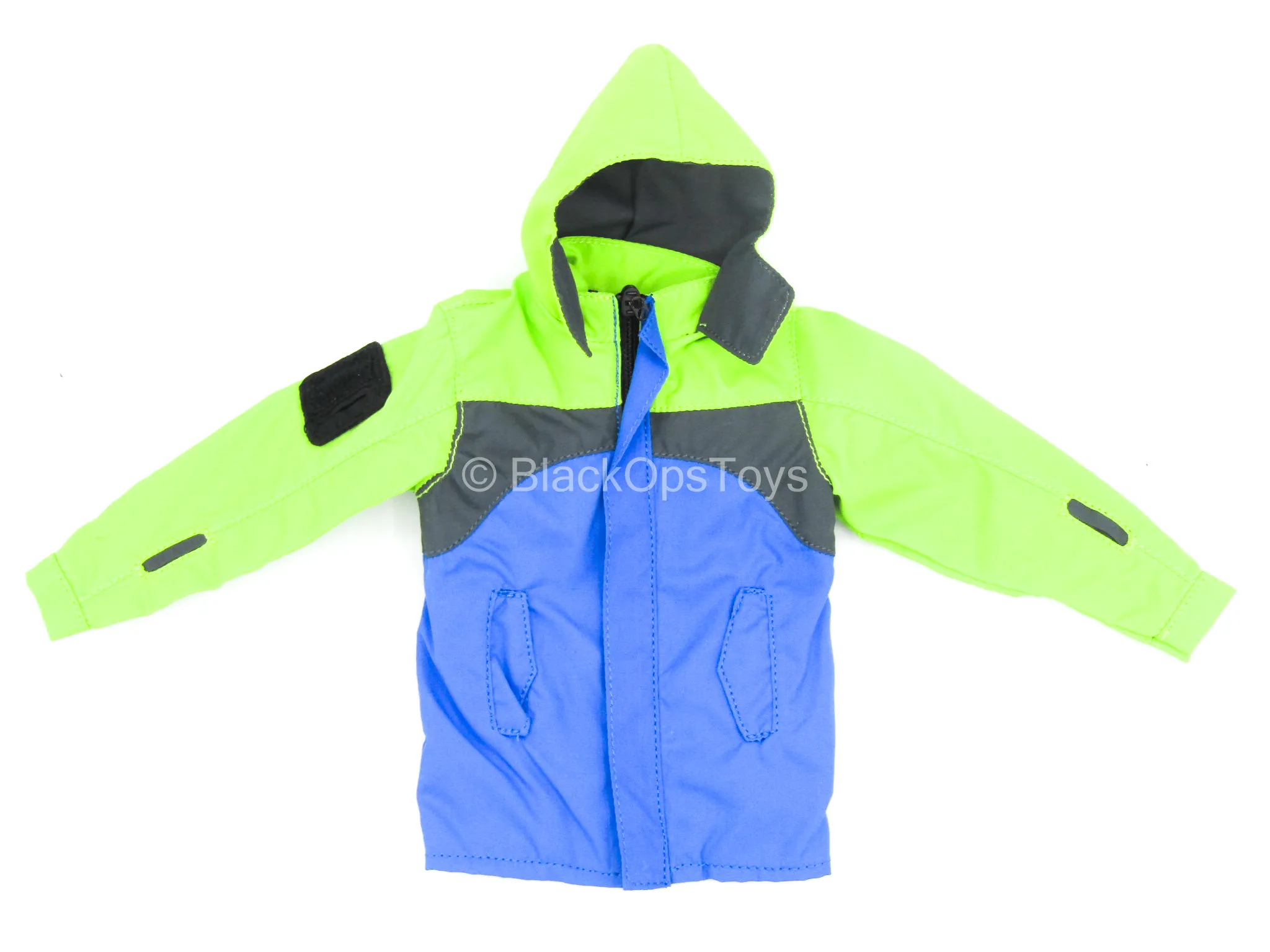 Neon Green & Blue Jacket w/Force 10 Pants, Blue Neck Toque & Shoes