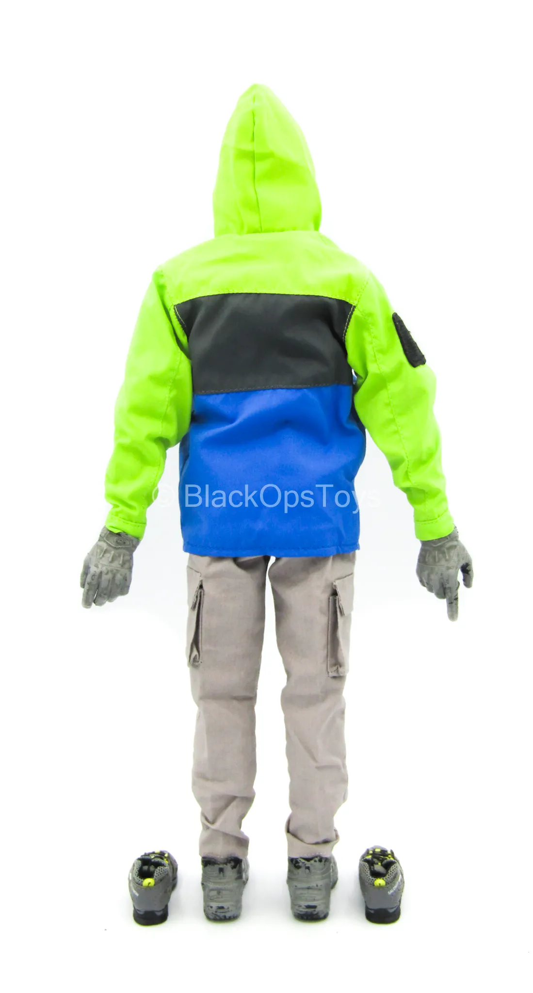 Neon Green & Blue Jacket w/Force 10 Pants, Blue Neck Toque & Shoes