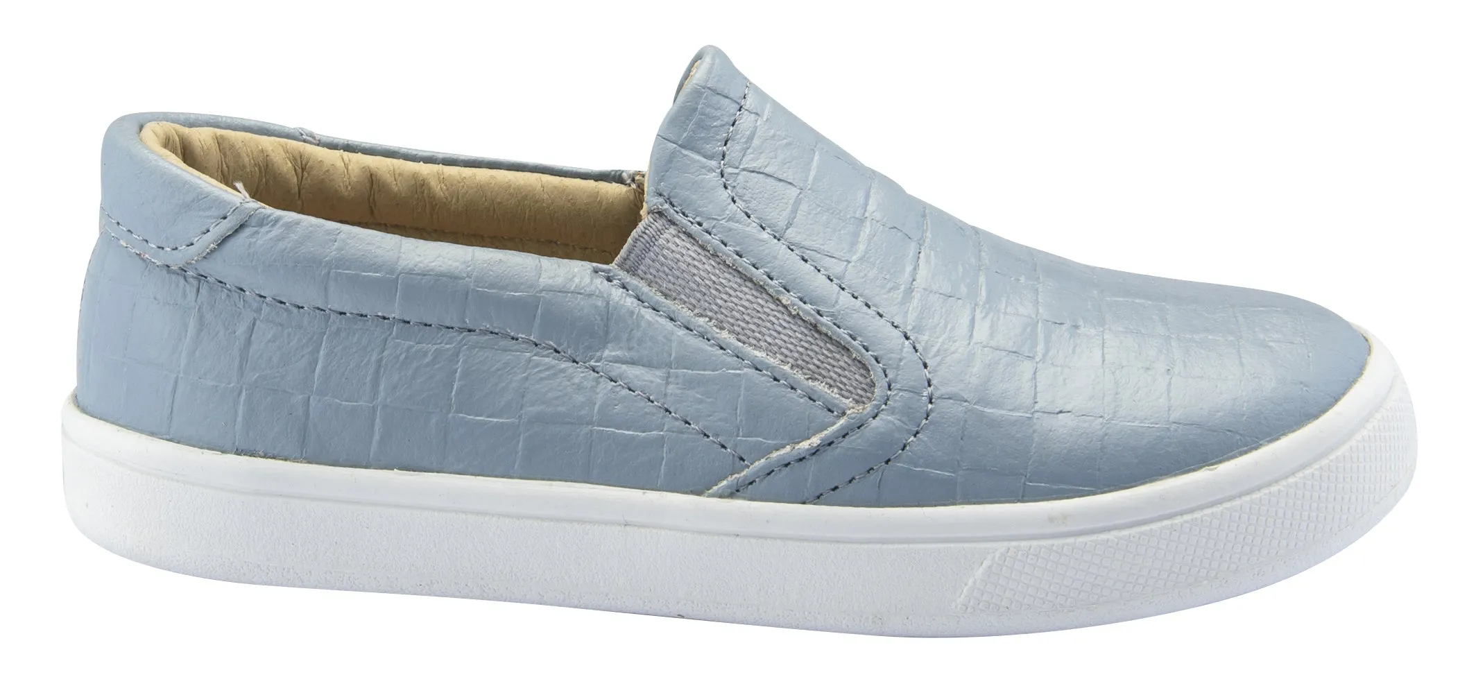 Old Soles Dressy Hoff Leather Sneakers, Dusty Blue Weave