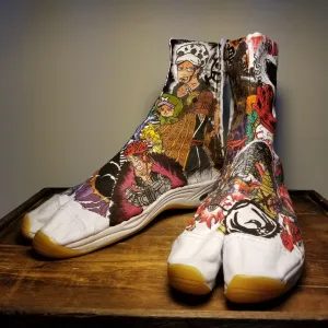 One Piece Wano Arc Custom Art Tabi Shoes USmen 9