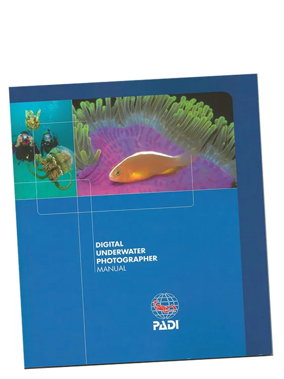 PADI Specialty Course Manual: Digital Underwater Photographer w/ White Balance Slate