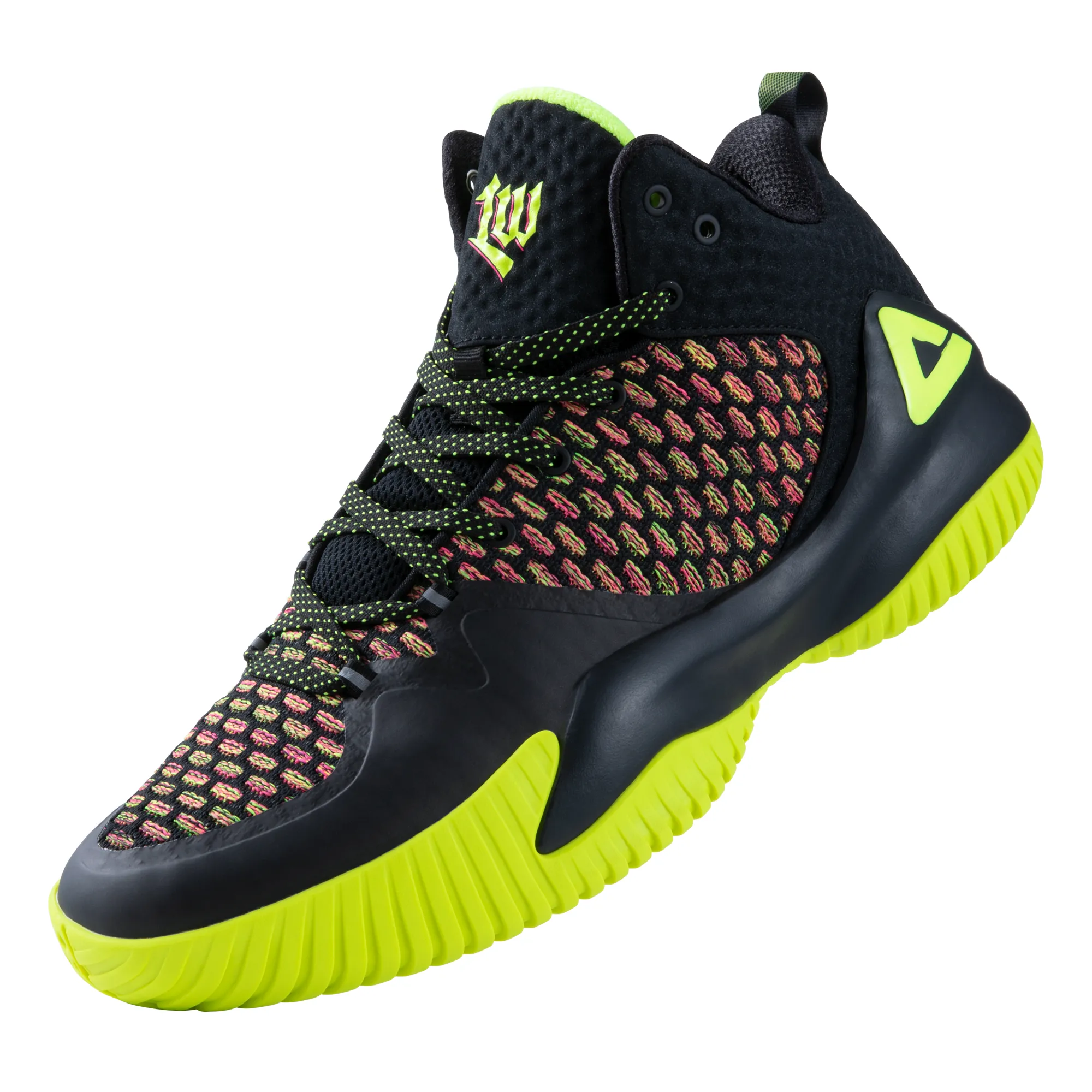 PEAK Basketball Shoes Lou Williams Streetball Master  Fluorescent Yellow