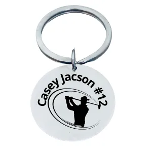 Personalized Golf Keychain