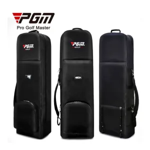 PGM Durable Thick Nylon Folding Travel Golf Bag With Wheels