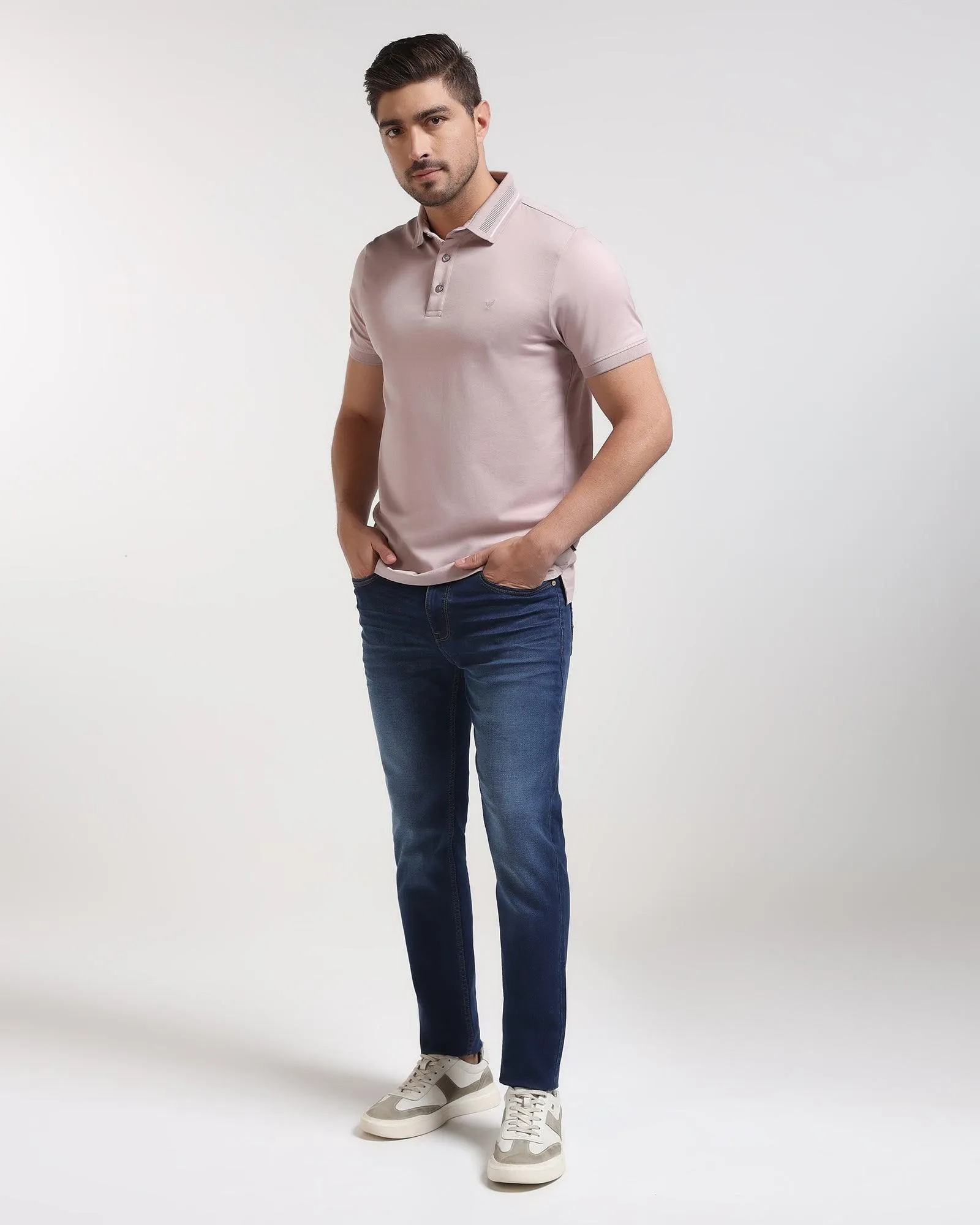 Polo Pink Solid T-Shirt - Peter