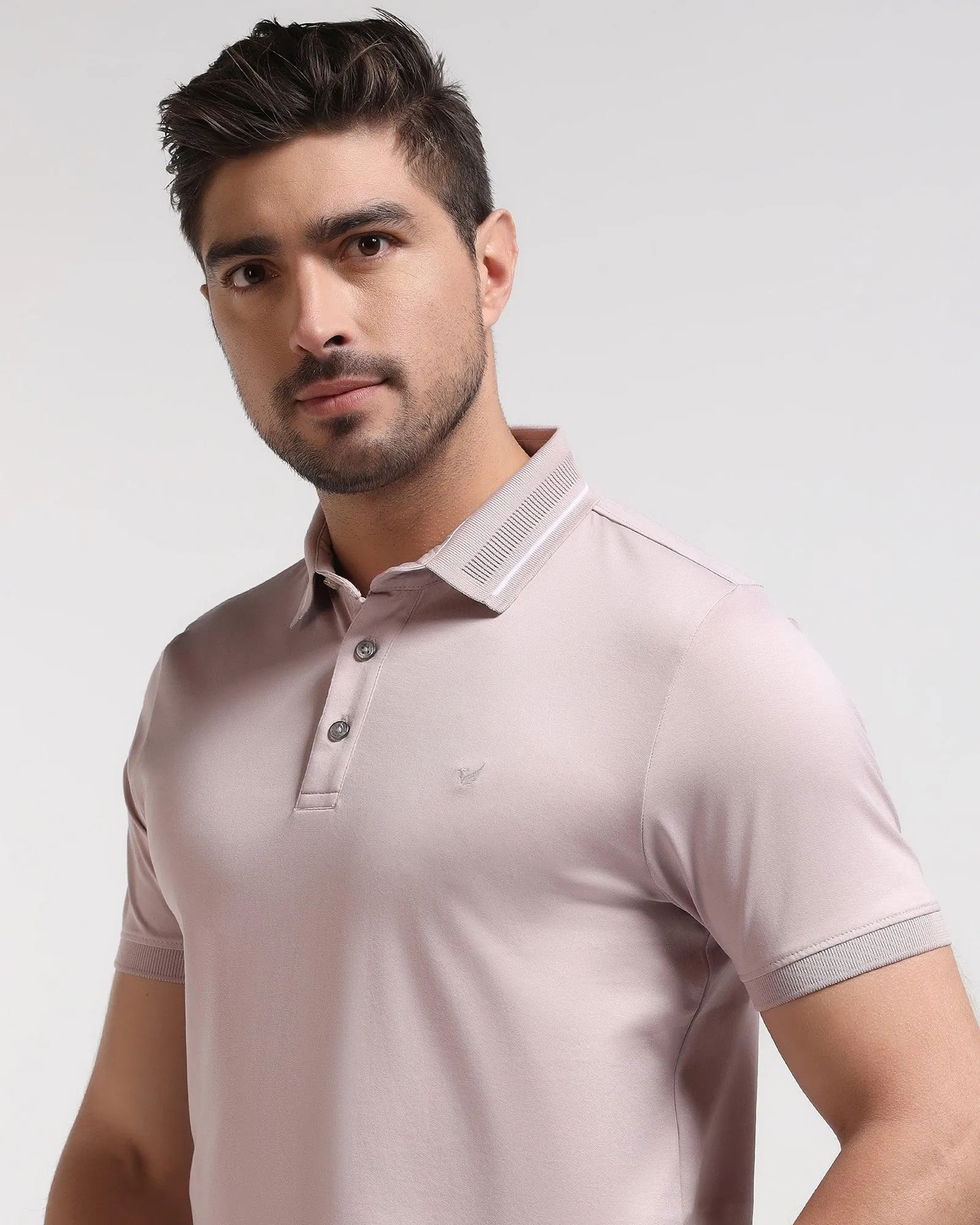 Polo Pink Solid T-Shirt - Peter