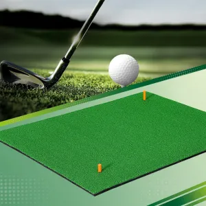 Portable Non-Slip Golf Hitting Mat 100x125cm Set, Everfit