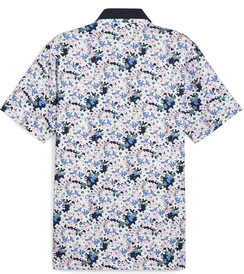 Puma Mens AP Floral Golf Polo Shirt