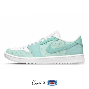 "Pastel Teal" Jordan 1 Golf Shoes