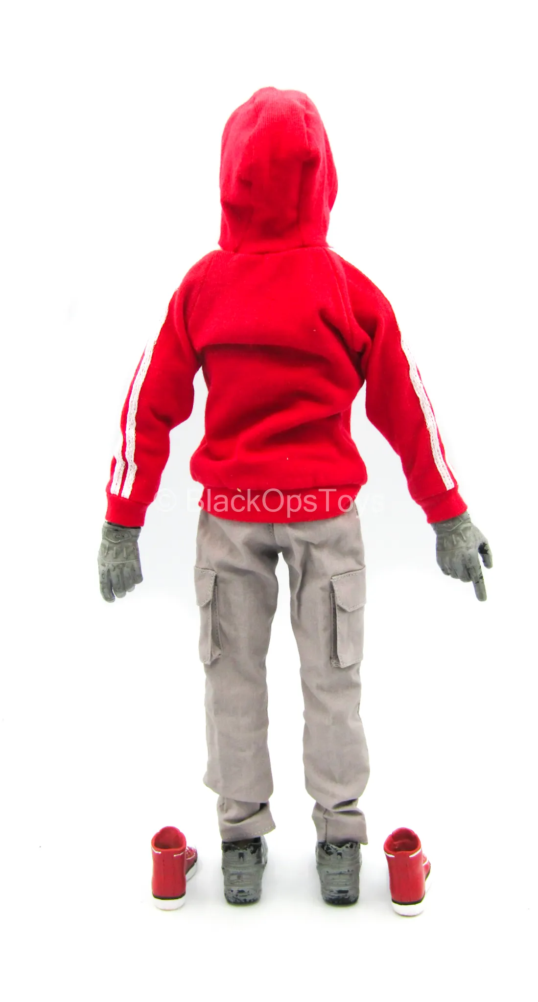 Red Hooded Jacket w/Force 10 Pants w/Converse Shoes & Mask