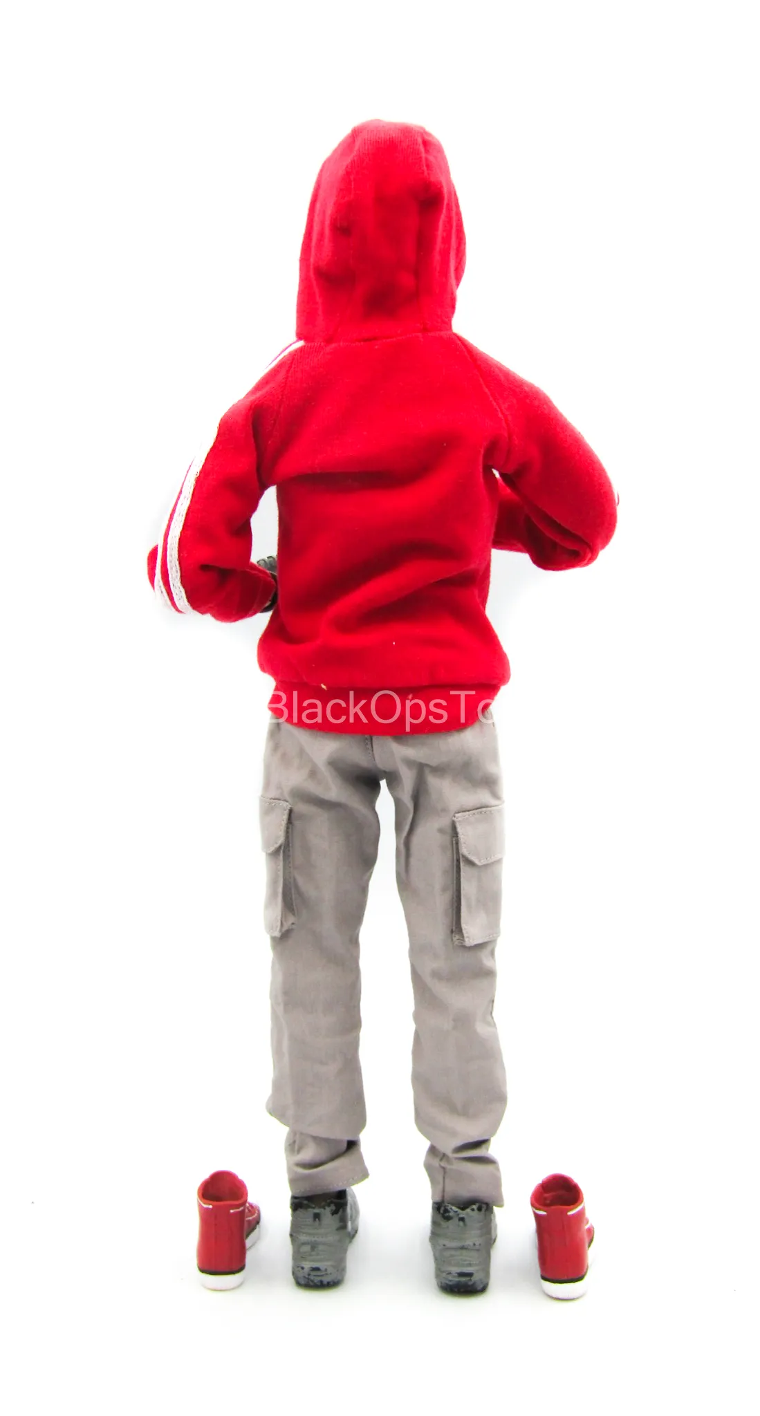 Red Hooded Jacket w/Force 10 Pants w/Converse Shoes & Mask