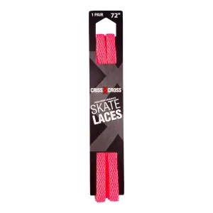 Riedell Criss Cross Skate Laces Skinny 3/8″ Width - Neon Pink