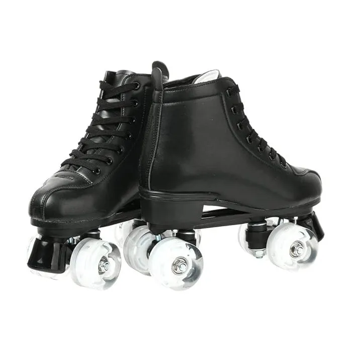 Roller Skates PU Leather High-top Roller Skates Four-Wheel Roller Skates