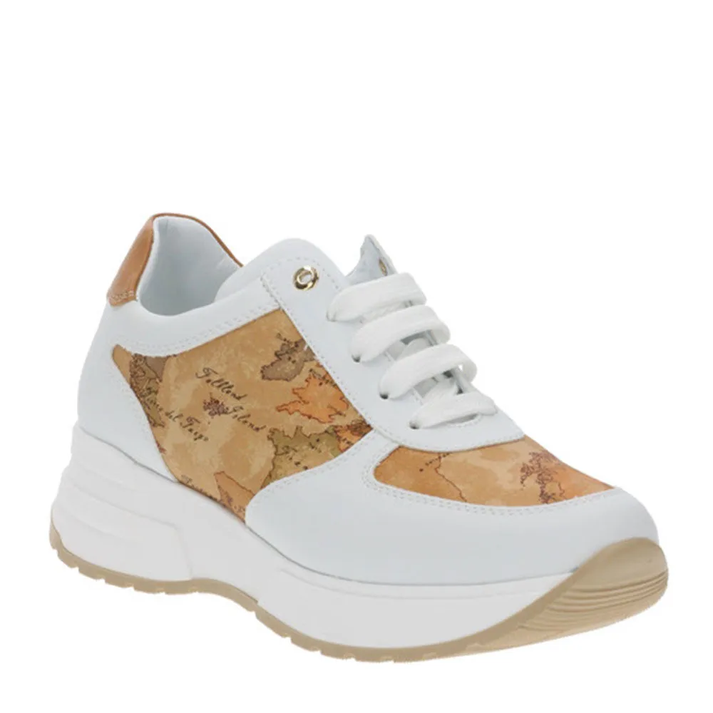 Scarpe Donna 1A Classe Alviero Martini Sneakers Running colore Bianco e Geo Classic 1577