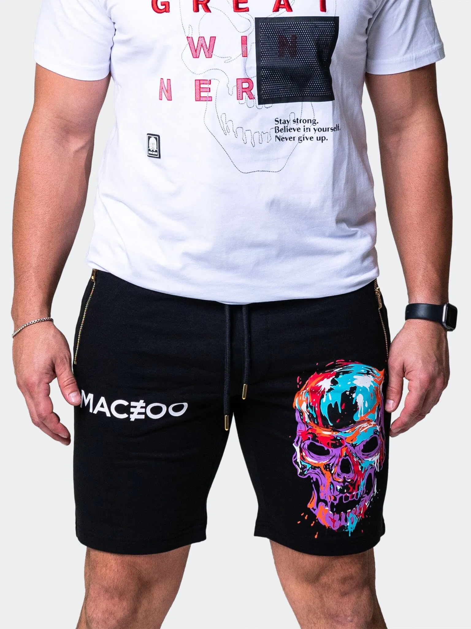 Shorts SkullPaint Black