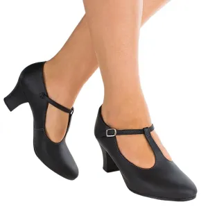 So Danca - Chrissie 2" T-Strap Character Shoe - Adult (CH40) - Black