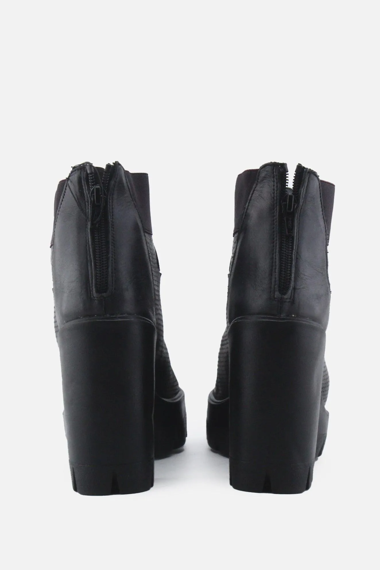 Stella Zipper Platform Boots | 100% Authentic Leather