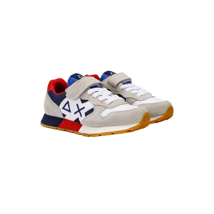 Sun68 sneakers da ragazzo Jaki Tricolors Kid Z33312K 0107 bianco-navy blue