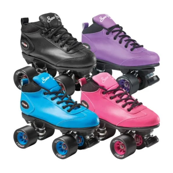 Sure-Grip Cyclone Black Roller Skates