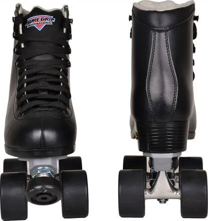 Sure-Grip Fame Roller Skates - Black (NO WHEELS OR BEARINGS)