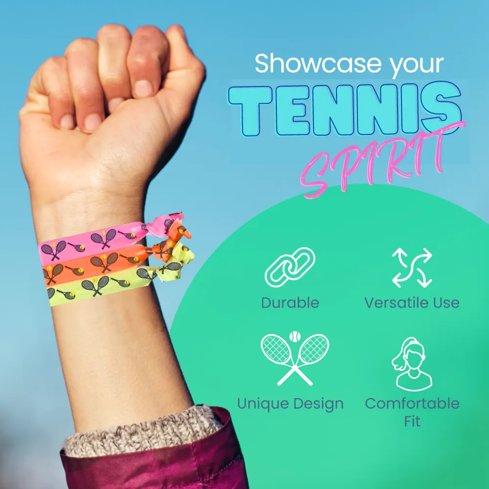 Tennis Hair Ties- Multi Colored