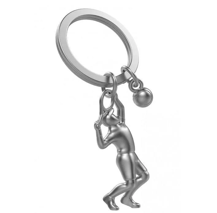 Tennis Player Keyring