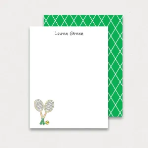 Tennis Pro Flat Note Cards