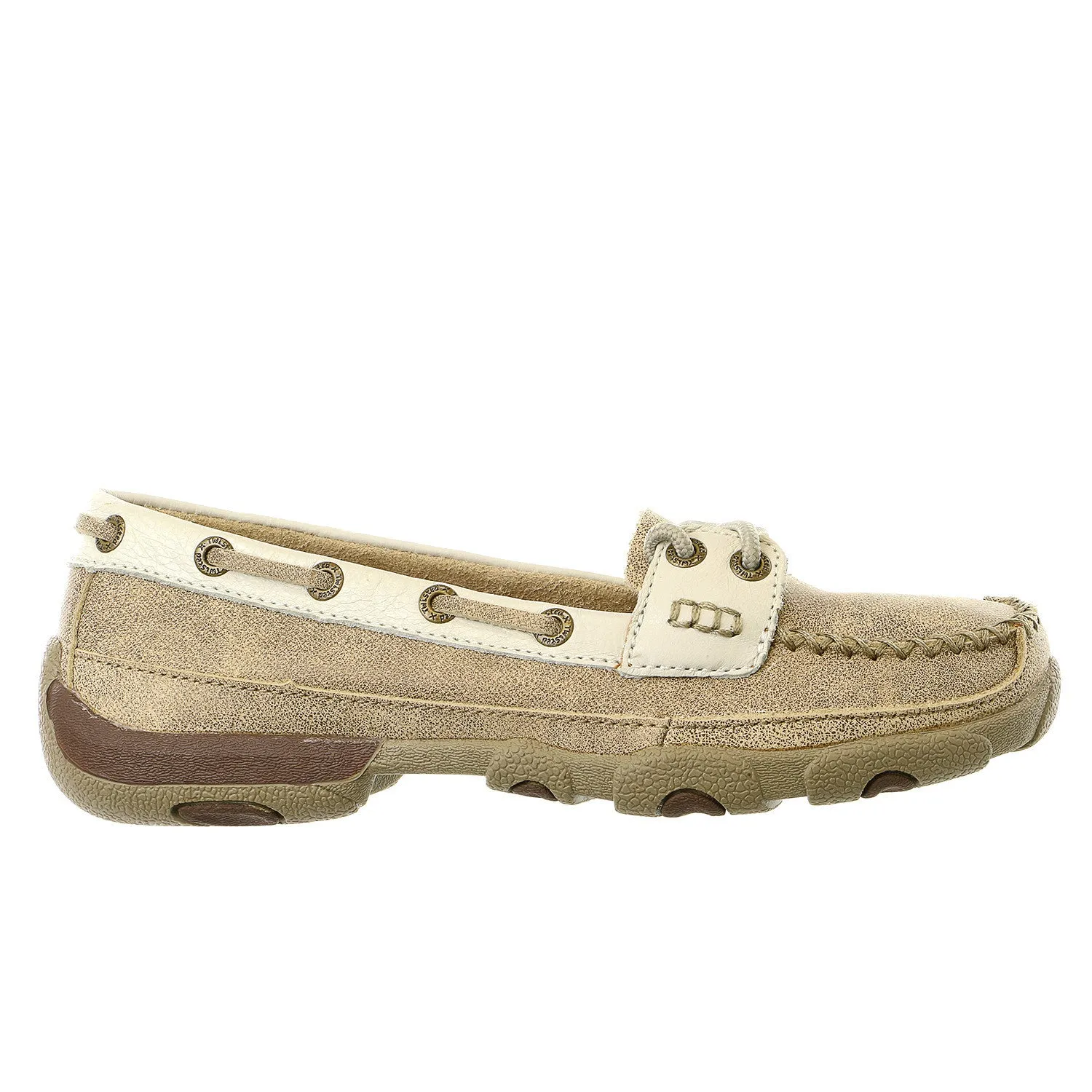 Twisted X Driving Moccasin Toe Casual Boat Shoes - Womens