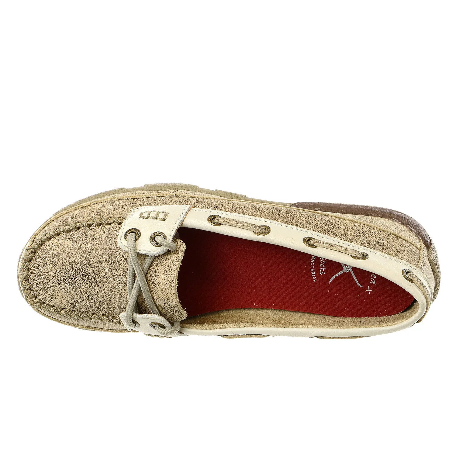 Twisted X Driving Moccasin Toe Casual Boat Shoes - Womens