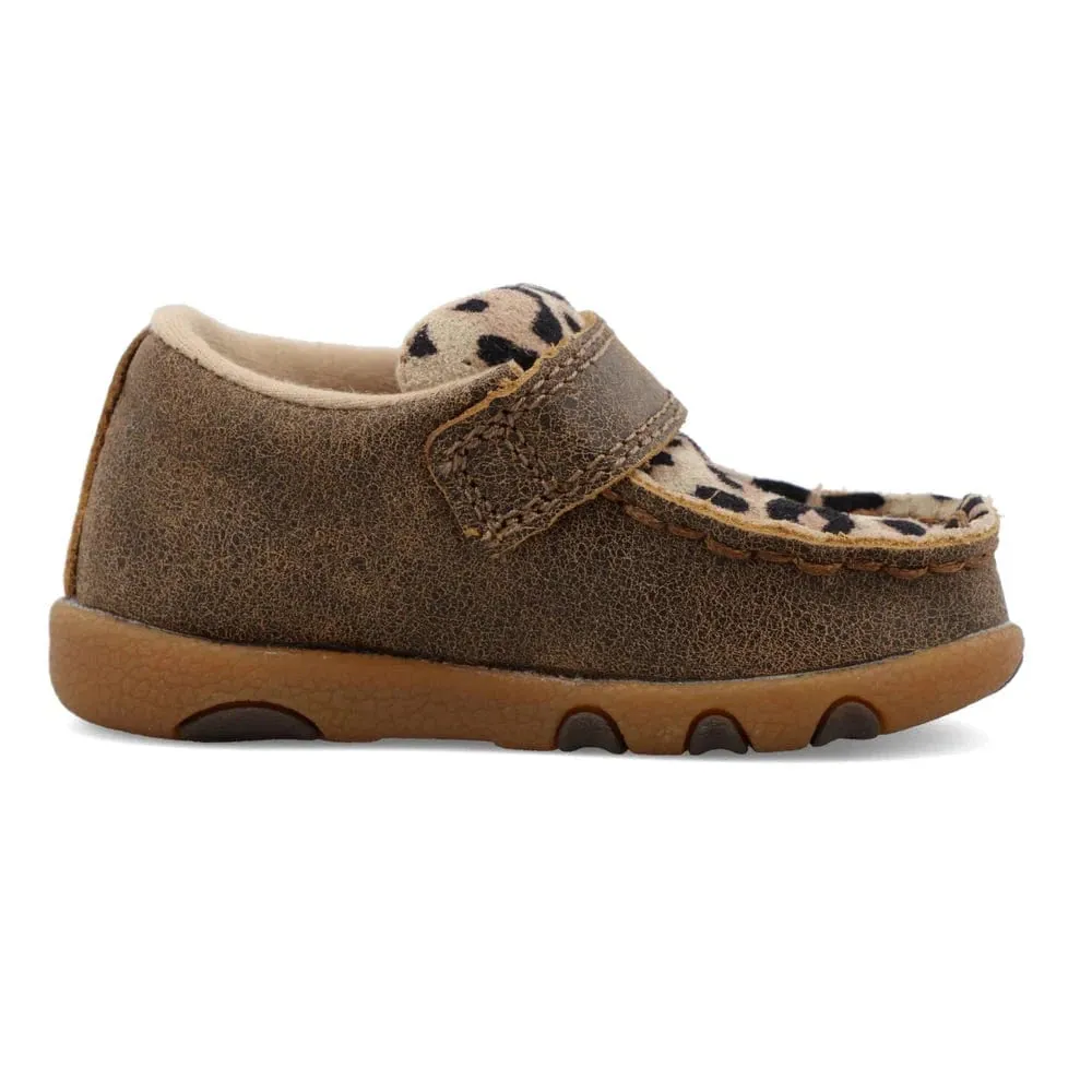 Twisted X Infant Cheetah Print Chukka Driving Mocs ICA0007