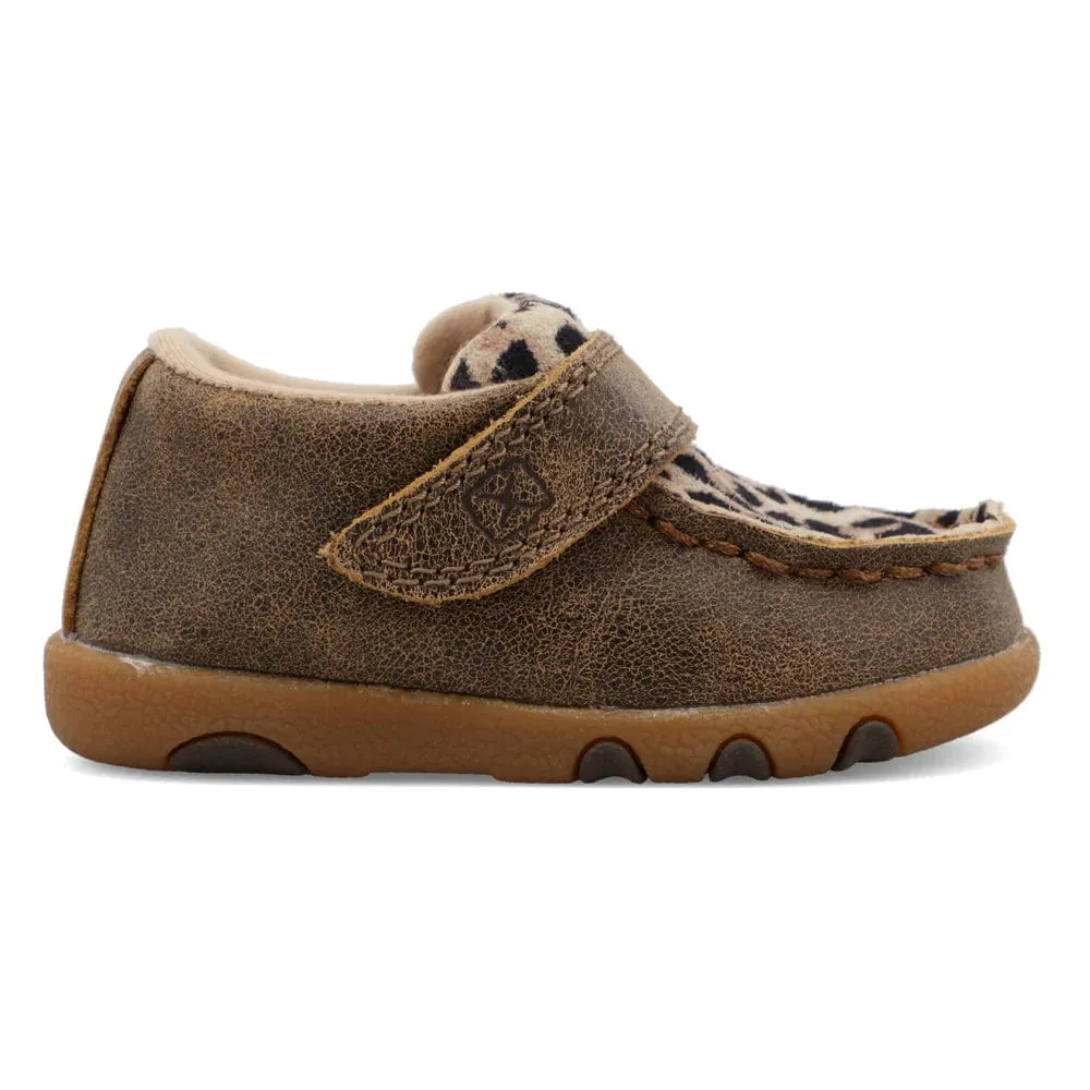 Twisted X Infant Cheetah Print Chukka Driving Mocs ICA0007