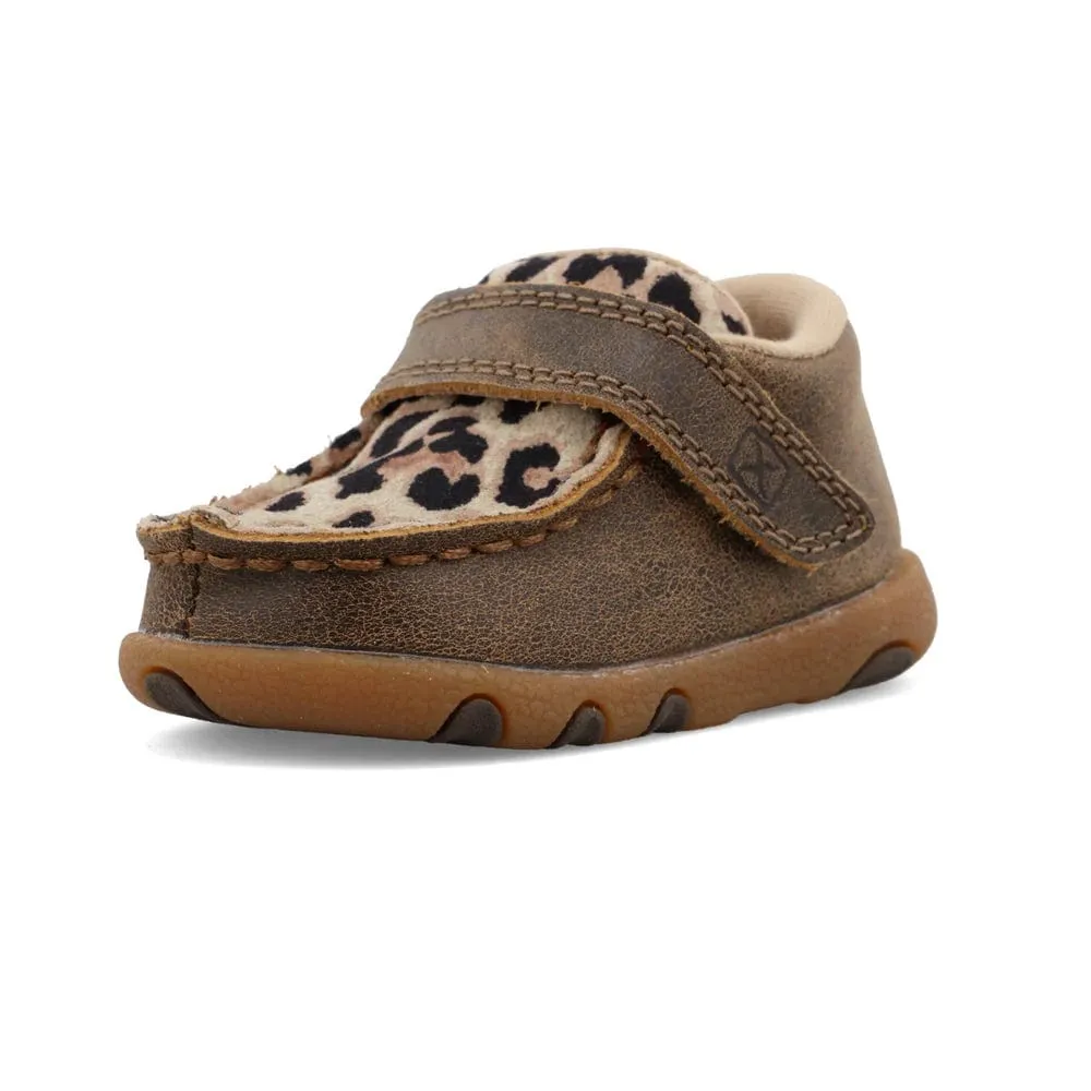 Twisted X Infant Cheetah Print Chukka Driving Mocs ICA0007