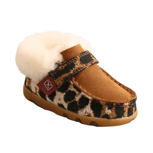 Twisted X Infant Driving Moc Tan & Cheetah Shoes ICA0025