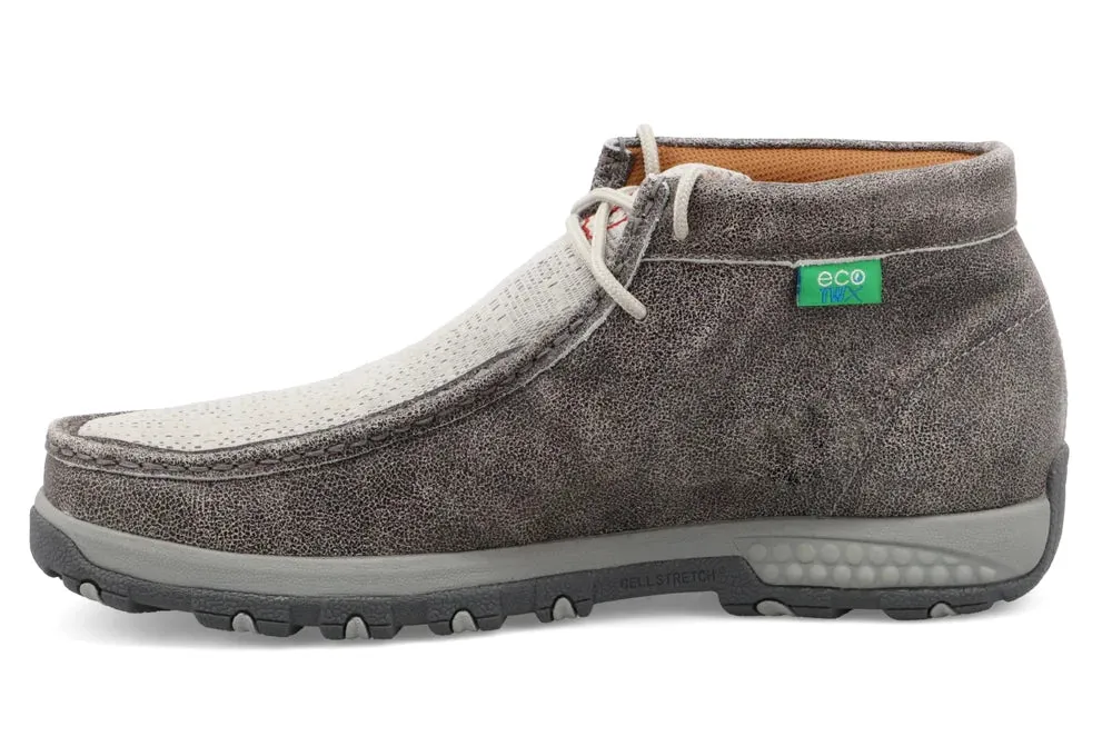 Twisted X Men's Grey Eco Cell Stretch Driving Moc