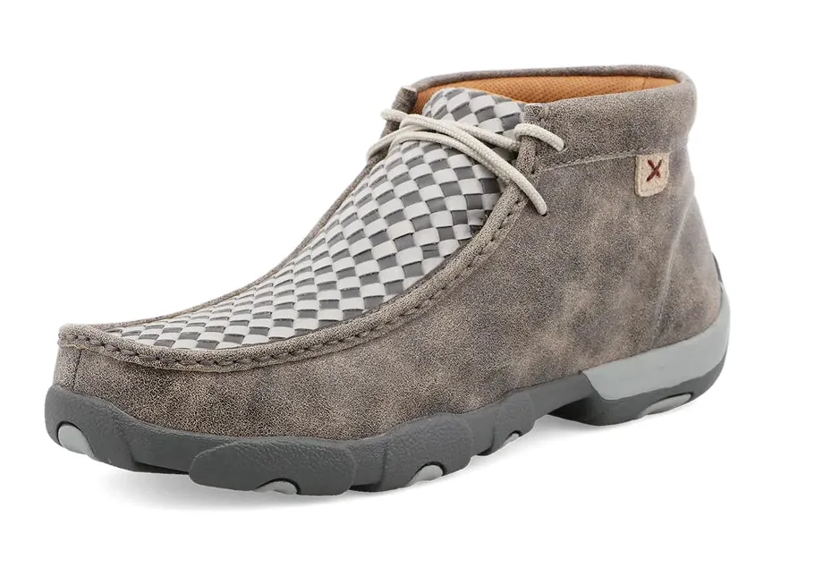 Twisted X Men's Grey Weave Driving Mocc