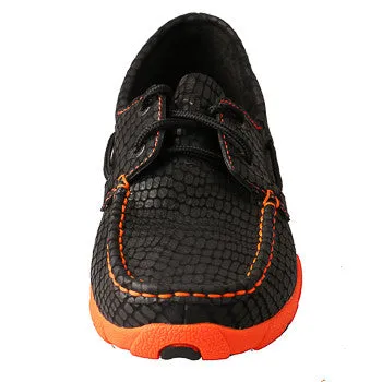 Twisted X Youth Orange and Black Driving Moc