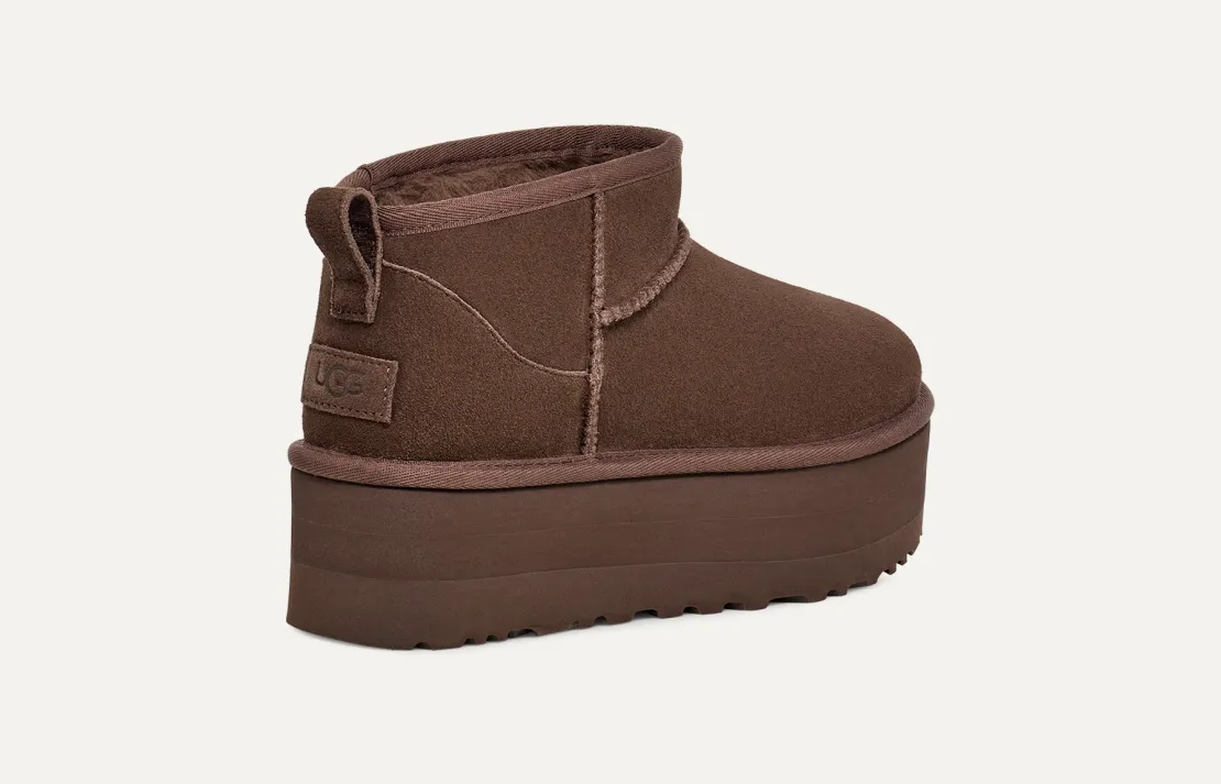 UGG™ Classic Ultra Mini Platform Burnt Cedar