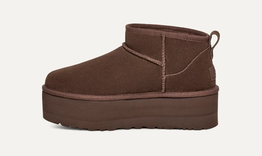 UGG™ Classic Ultra Mini Platform Burnt Cedar