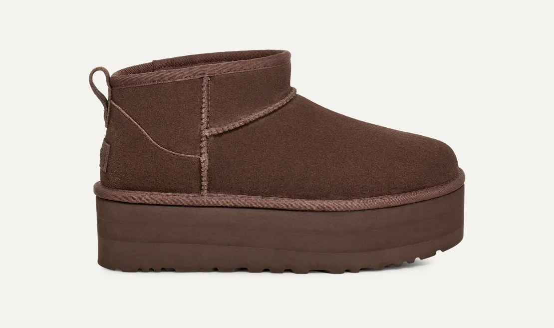 UGG™ Classic Ultra Mini Platform Burnt Cedar