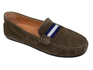 Umi 23935 Suede Boy's Shoe - Driving Loafer - Taupe